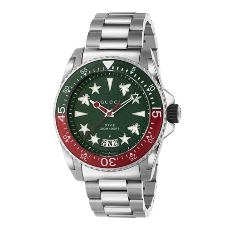 gucci red black and green watch|ya136222.